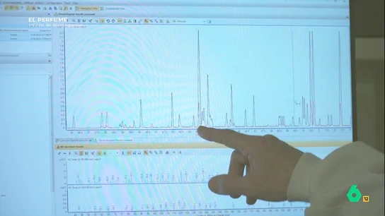 Análisis químico de un perfume auténtico y uno falso Análisis químico de un perfume auténtico y uno falso