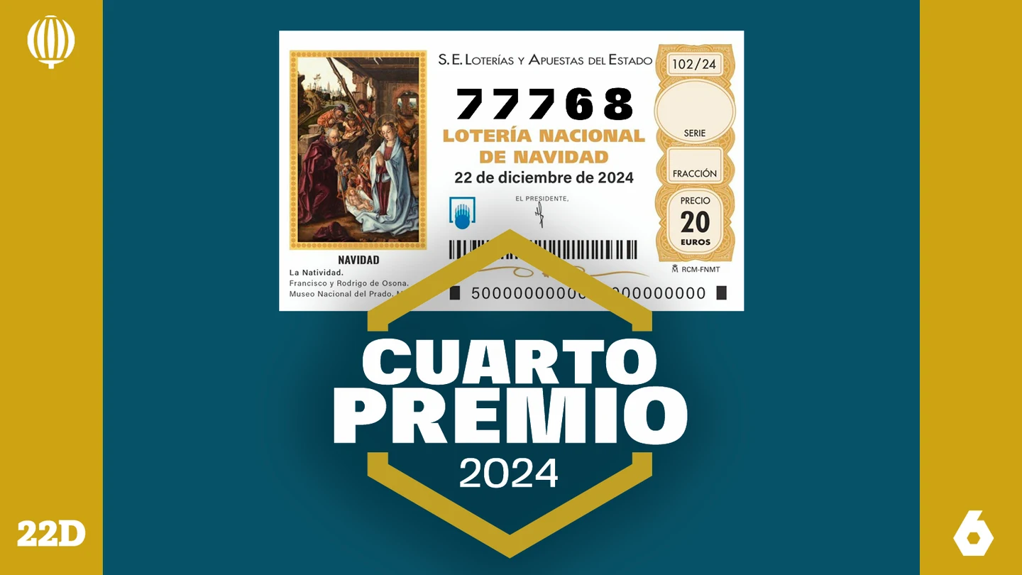 Primer cuarto premio de la Lotería de Navidad 2024 Primer cuarto premio de la Lotería de Navidad 2024