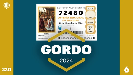 El 72480, el premio Gordo de la Lotería de Navidad de 2024. El 72480, el premio Gordo de la Lotería de Navidad de 2024.