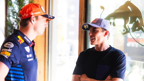 Max Verstappen y Marc Márquez Max Verstappen y Marc Márquez