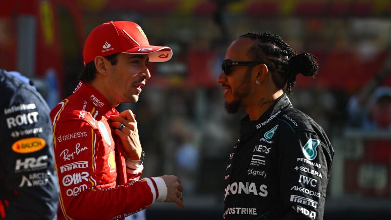 Charles Leclerc y Lewis Hamilton