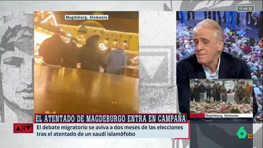 Cembrero analiza el perfil del detenido por el atropello mortal de Magdeburgo: "Es desconcertante, algo nunca antes visto" Cembrero analiza el perfil del detenido por el atropello mortal de Magdeburgo: "Es desconcertante, algo nunca antes visto"