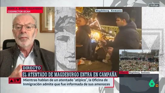 Jesús Núñez, sobre el atentado de Magdeburgo: "El terrorismo, y más el individual, es demasiado fácil" Jesús Núñez, sobre el atentado de Magdeburgo: "El terrorismo, y más el individual, es demasiado fácil"