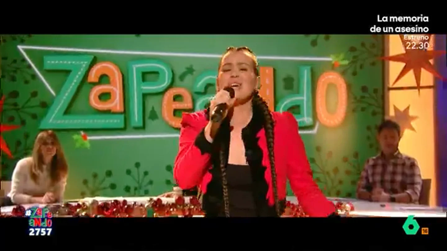Isabel Aaiún pone el broche de oro a su visita en Zapeando cantando su éxito 'Potra Salvaje' Isabel Aaiún pone el broche de oro a su visita en Zapeando cantando su éxito 'Potra Salvaje'