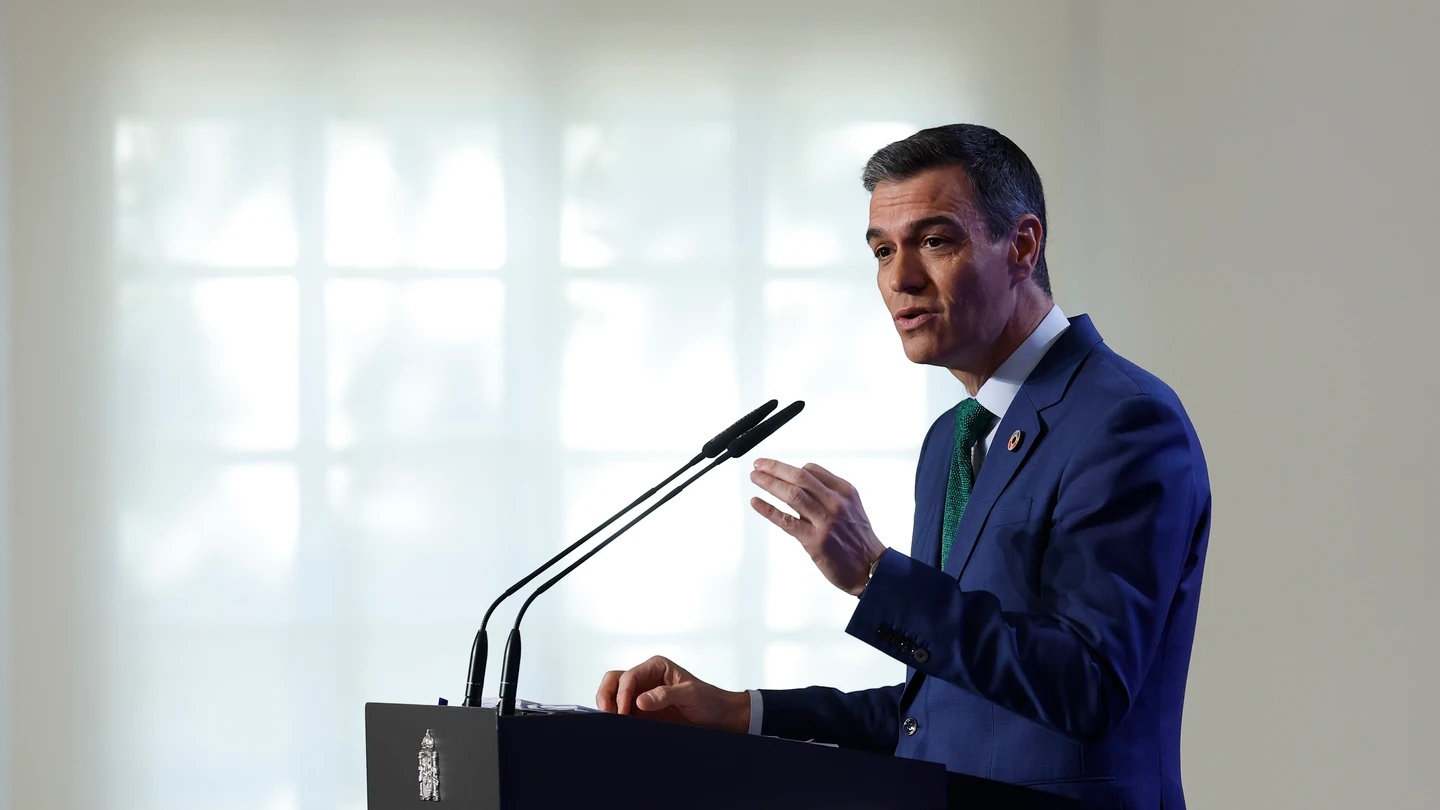 El presidente del Gobierno, Pedro Sánchez, ofrece una rueda de prensa tras reunión del último Consejo Ministros del año El presidente del Gobierno, Pedro Sánchez, ofrece una rueda de prensa tras reunión del último Consejo Ministros del año