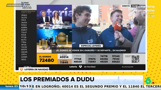 Le toca El Gordo de la Lotería de Navidad y se lo dedica a un excompañero del club que no compró el décimo:"¡Jódete!" Le toca El Gordo de la Lotería de Navidad y se lo dedica a un excompañero del club que no compró el décimo:"¡Jódete!"