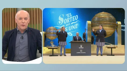 ¿Por qué hubo dos 'Gordos' en la Lotería de Navidad? Explicamos paso a paso lo sucedido El periodista Luis Sanabria durante su intervención en Más Vale Tarde