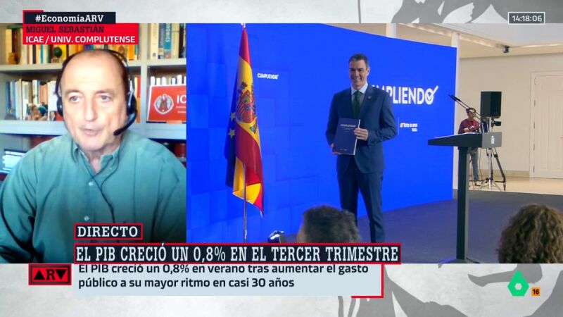 Miguel Sebastián, del balance anual de Sánchez: "Ha sacado lo mejor que tiene, que es mucho en economía y empleo"