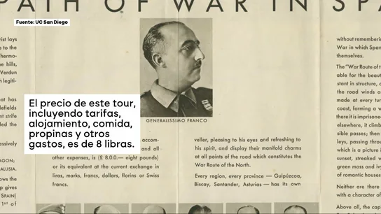 Folleto que las autoridades franquistas enviaron a agencias europeas Folleto que las autoridades franquistas enviaron a agencias europeas