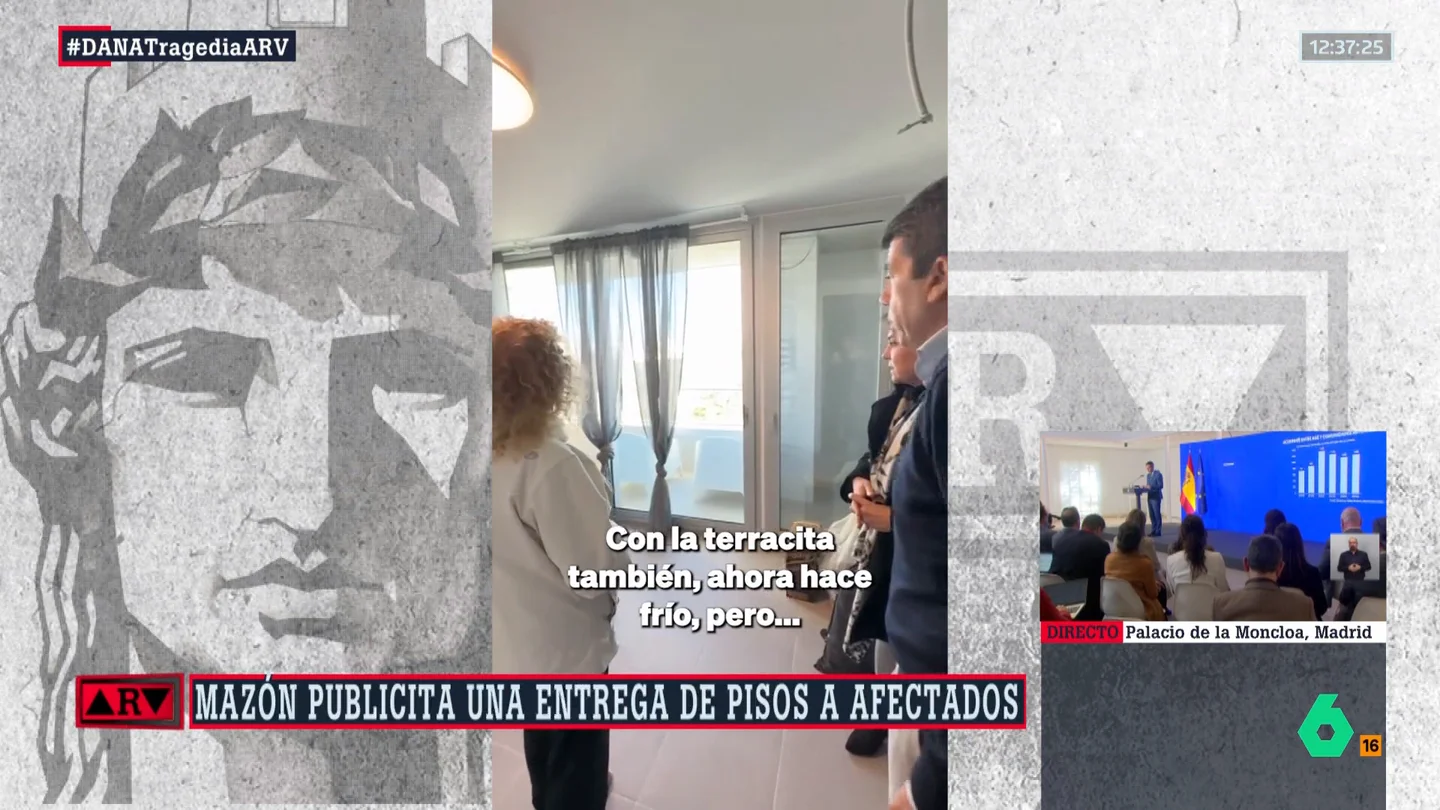 El polémico vídeo de Carlos Mazón entregando pisos a afectados por la DANA: "Con terracita" El polémico vídeo de Carlos Mazón entregando pisos a afectados por la DANA: "Con terracita"
