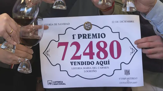 Madrid y Logroño, dos ciudades hermandas por el gordo de la lotería de la Navidad Número premiado con el gordo