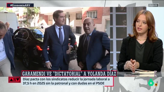 Elizabeth Duval, a Garamendi : "Quien ya ve su jornada reducida es el que tiene mejores condiciones, al trabajador corriente no le llega" Elizabeth Duval, a Garamendi : "Quien ya ve su jornada reducida es el que tiene mejores condiciones, al trabajador corriente no le llega"
