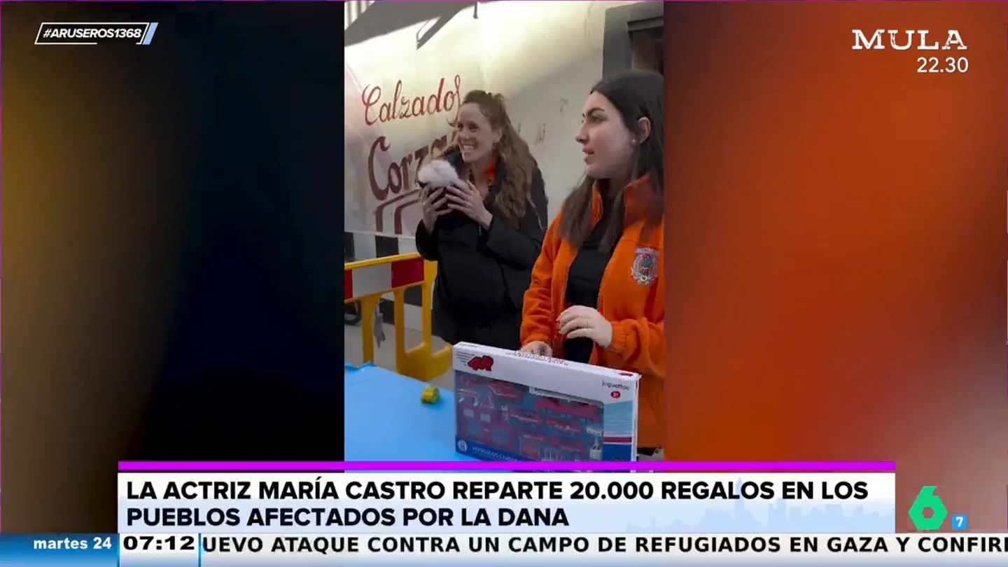 María Castro reparte 20.000 regalos entre los pueblos afectados por la DANA María Castro reparte 20.000 regalos entre los pueblos afectados por la DANA