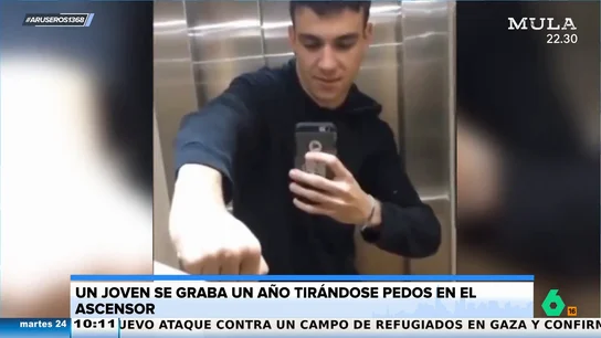 El surrealista viral del joven que se graba un año tirándose un pedo en el ascensor de su bloque El surrealista viral del joven que se graba un año tirándose un pedo en el ascensor de su bloque