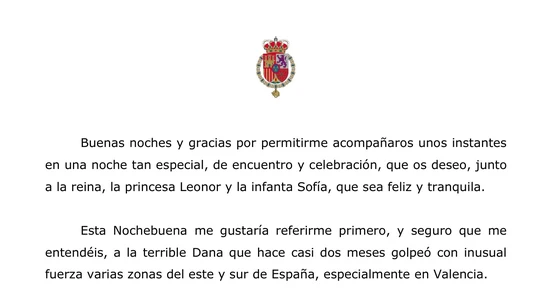 Fragmento del discurso del rey Felipe VI Fragmento del discurso del rey Felipe VI