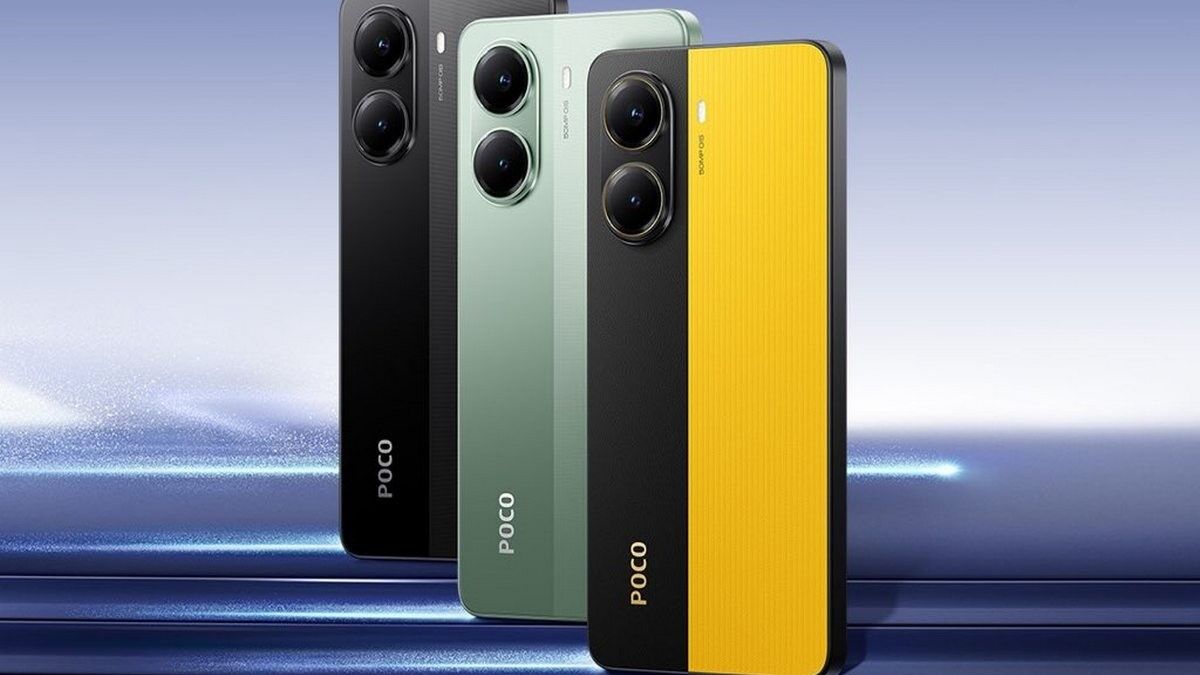 diseño POCO X8 elegante smartphone vista frontal y trasera