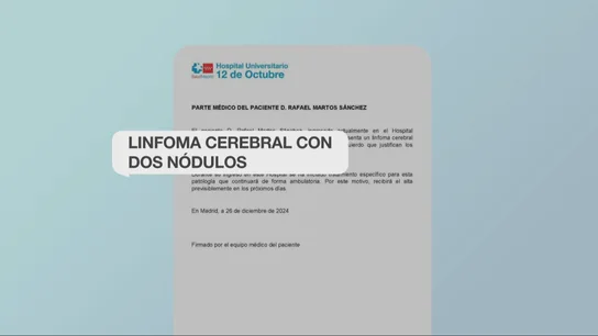 Último parte médico de Raphael Último parte médico de Raphael