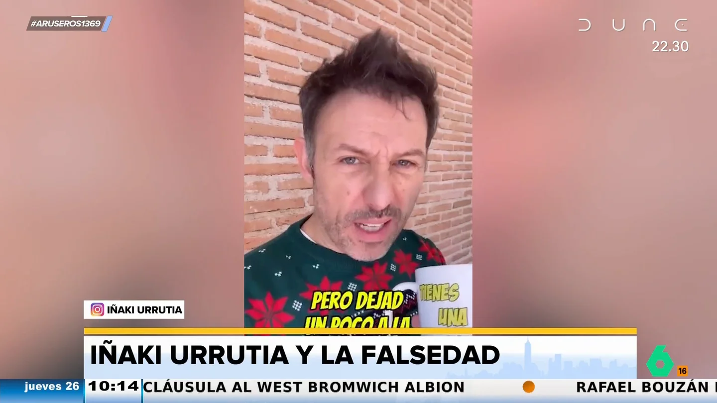 Iñaki Urrutia, a la falsedad: "Dejad que sean felices haciendo ver que son buenas personas y no mereciéndose una hostia" Iñaki Urrutia, a la falsedad: "Dejad que sean felices haciendo ver que son buenas personas y no mereciéndose una hostia"