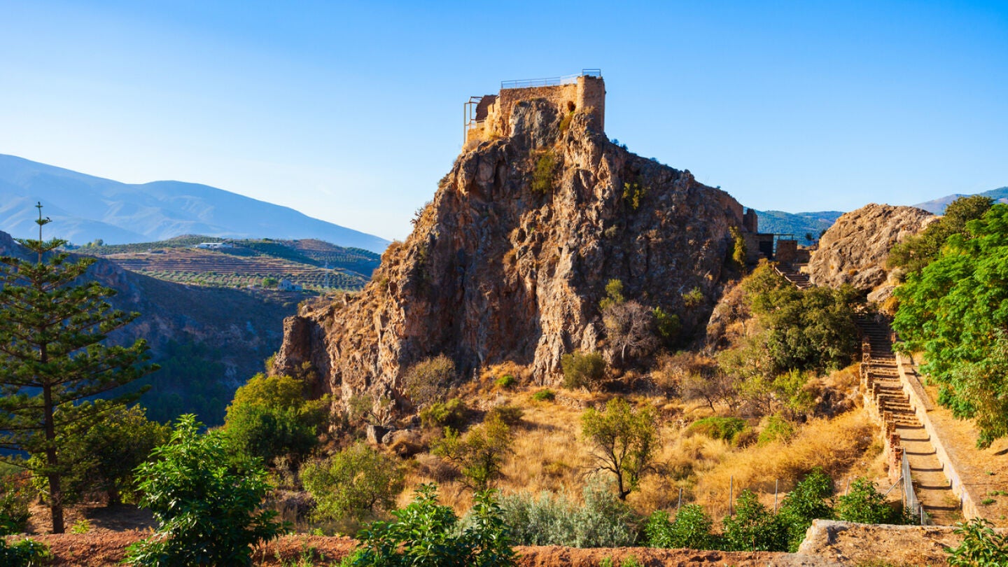 Castillo de Lanjar&oacute;n en La Alpujarra, Granada