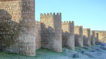 Muralla de Ávila helada