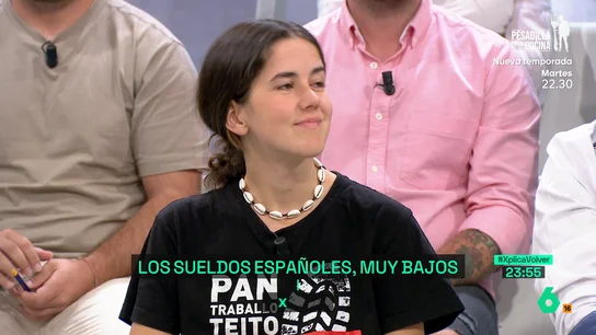 Una joven, pluriempleada, asegura que la productividad laboral "se tiene que ver recompensada en los salarios" Una joven, pluriempleada, asegura que la productividad laboral "se tiene que ver recompensada en los salarios"