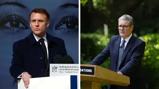 El presidente francés, Emmanuel Macron, y el primer ministro de Reino Unido, Keir Starmer El presidente francés, Emmanuel Macron, y el primer ministro de Reino Unido, Keir Starmer