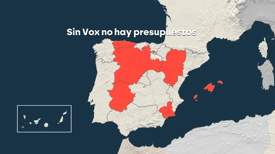 La dependencia del PP ante Vox deja (por ahora) a seis comunidades sin presupuestos para 2025 La dependencia del PP ante Vox deja (por ahora) a seis comunidades sin presupuestos para 2025