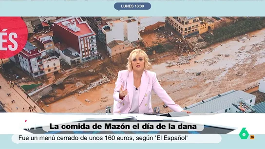 Cristina Pardo, tras conocer el posible precio de la comida de Mazón: "No veo el problema en enseñar la factura, otra cosa es que también se hubiera tomado 25 gintonics" Cristina Pardo, tras conocer el posible precio de la comida de Mazón: "No veo el problema en enseñar la factura, otra cosa es que también se hubiera tomado 25 gintonics"