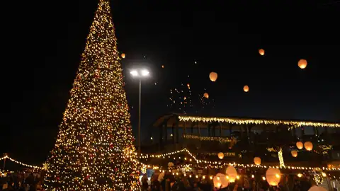 El Pino Hispanoluso, el hito que une España y Portugal en Navidad El Pino Hispanoluso, el hito que une España y Portugal en Navidad