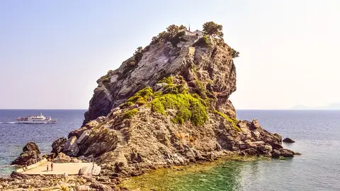 Skopelos. Aquí se rodaron escenas del musical Mamma Mia Skopelos. Aquí se rodaron escenas del musical Mamma Mia