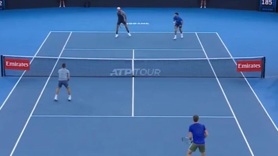 Novak Djokovi, Nick Kyrgios, Nikola Mektic y Michael Venus Novak Djokovi, Nick Kyrgios, Nikola Mektic y Michael Venus
