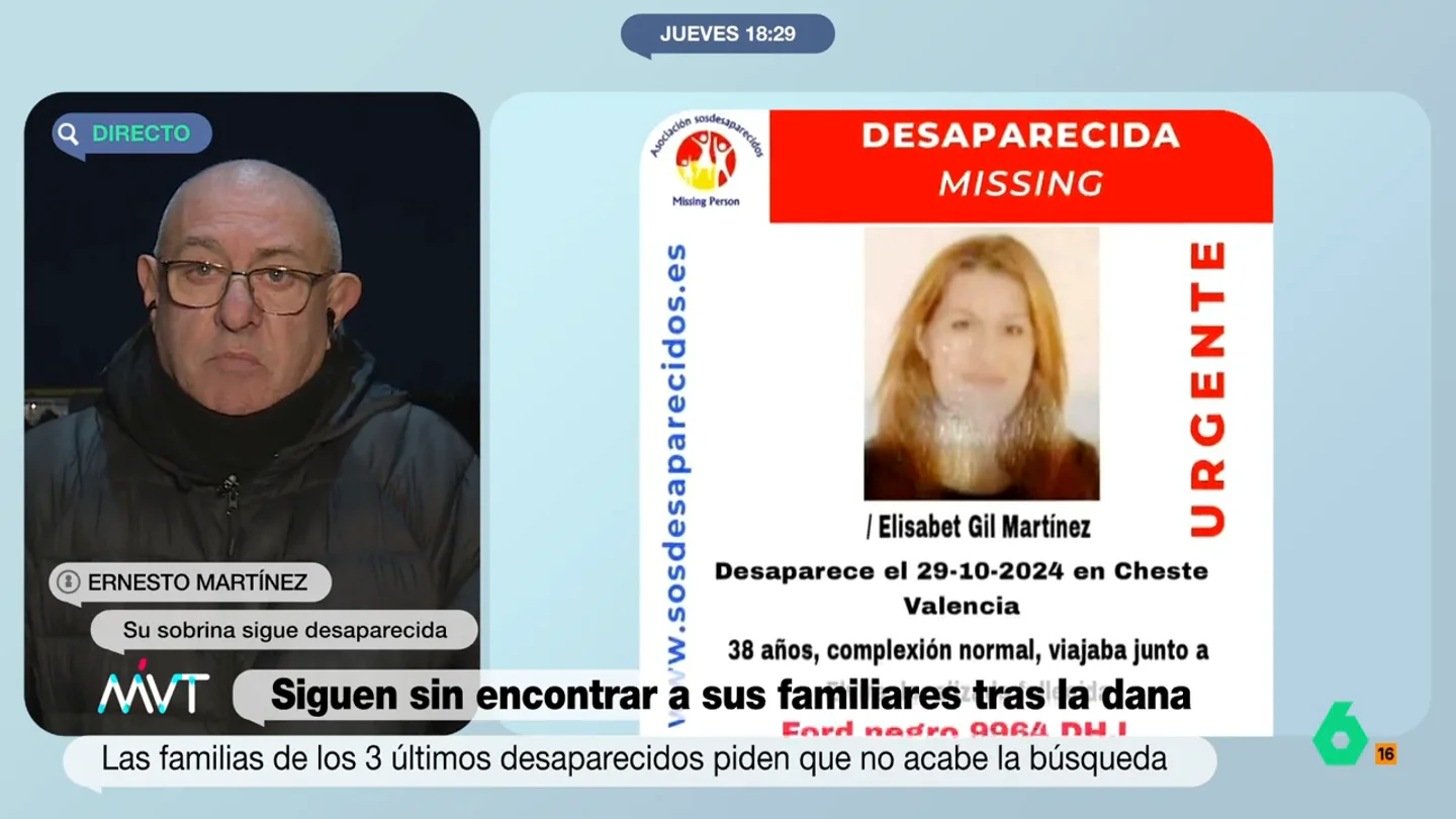 El "limbo legal" de las familias de las tres personas aún desaparecidas por la DANA: "Sus hijos no pueden ejercer de huérfanos" El "limbo legal" de las familias de las tres personas aún desaparecidas por la DANA: "Sus hijos no pueden ejercer de huérfanos"