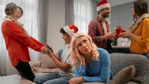 Familia en Navidad Familia en Navidad