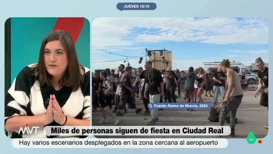 Más Vale Tarde (02-01-25) La reacción de Loreto Ochando a la rave en Ciudad Real: "Por fin alguien utiliza el aeropuerto" Más Vale Tarde (02-01-25) La reacción de Loreto Ochando a la rave en Ciudad Real: "Por fin alguien utiliza el aeropuerto"