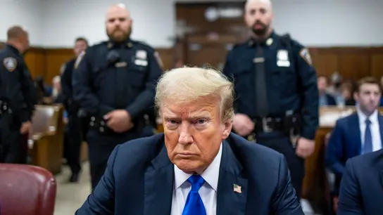 Donald Trump durante su juicio en la Corte Suprema del Estado de Nueva York Donald Trump durante su juicio en la Corte Suprema del Estado de Nueva York