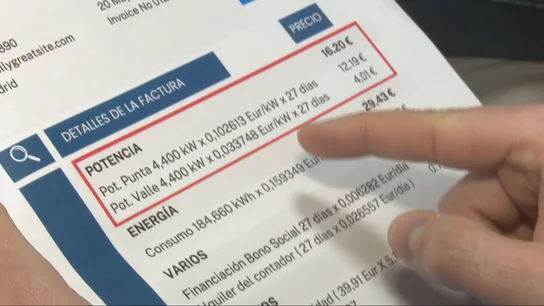 La potencia contratada en una factura de la luz y su precio La potencia contratada en una factura de la luz y su precio