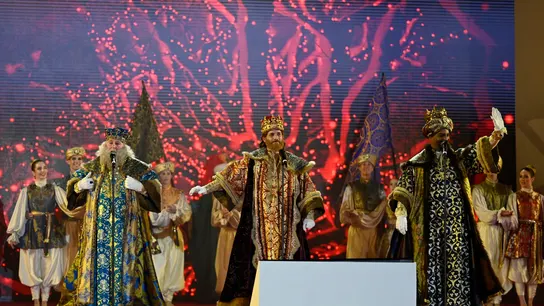 Los Reyes Magos, tras la Cabalgata en Madrid Los Reyes Magos, tras la Cabalgata en Madrid