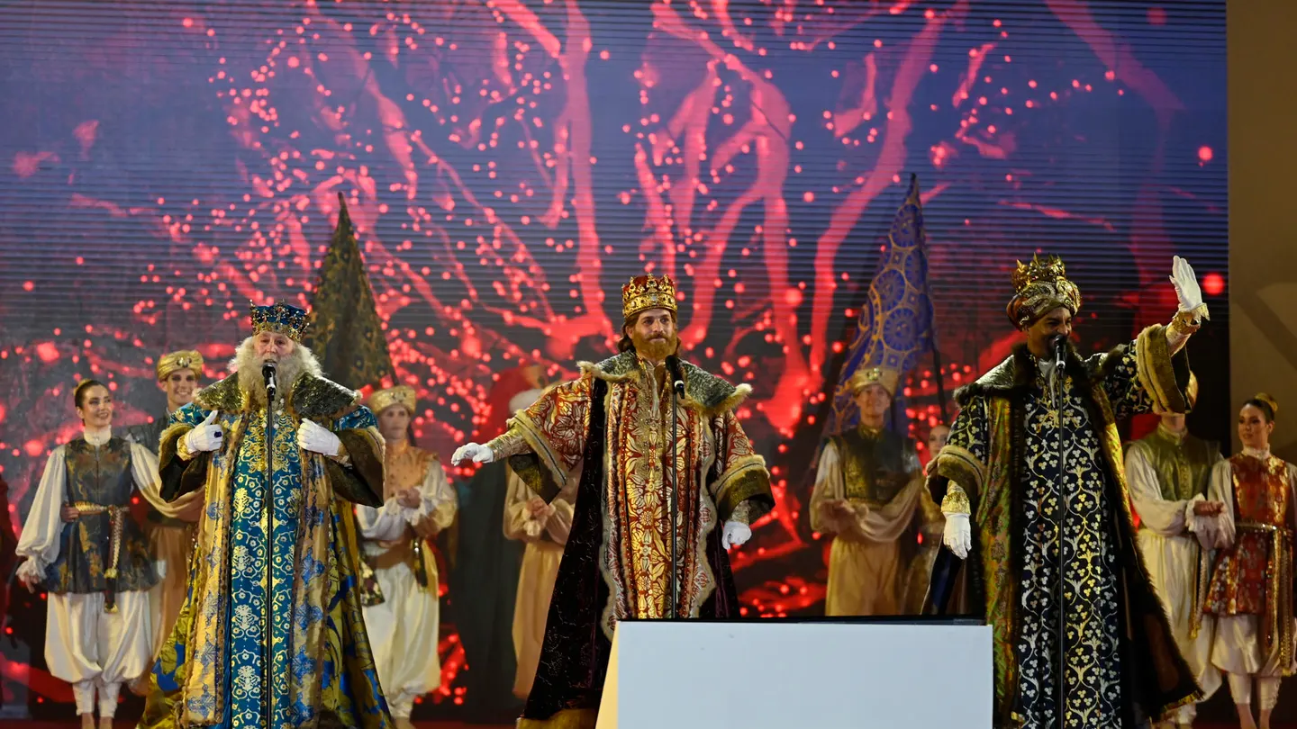 Los Reyes Magos, tras la Cabalgata en Madrid Los Reyes Magos, tras la Cabalgata en Madrid