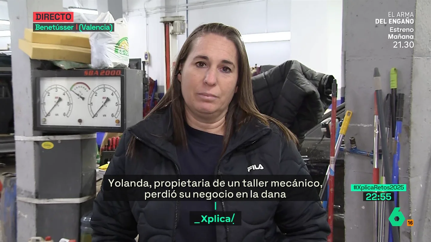 La queja de Yolanda Martos por la falta de ayudas tras la DANA: "No llegan, no sabemos si podremos seguir adelante con el taller" La queja de Yolanda Martos por la falta de ayudas tras la DANA: "No llegan, no sabemos si podremos seguir adelante con el taller"
