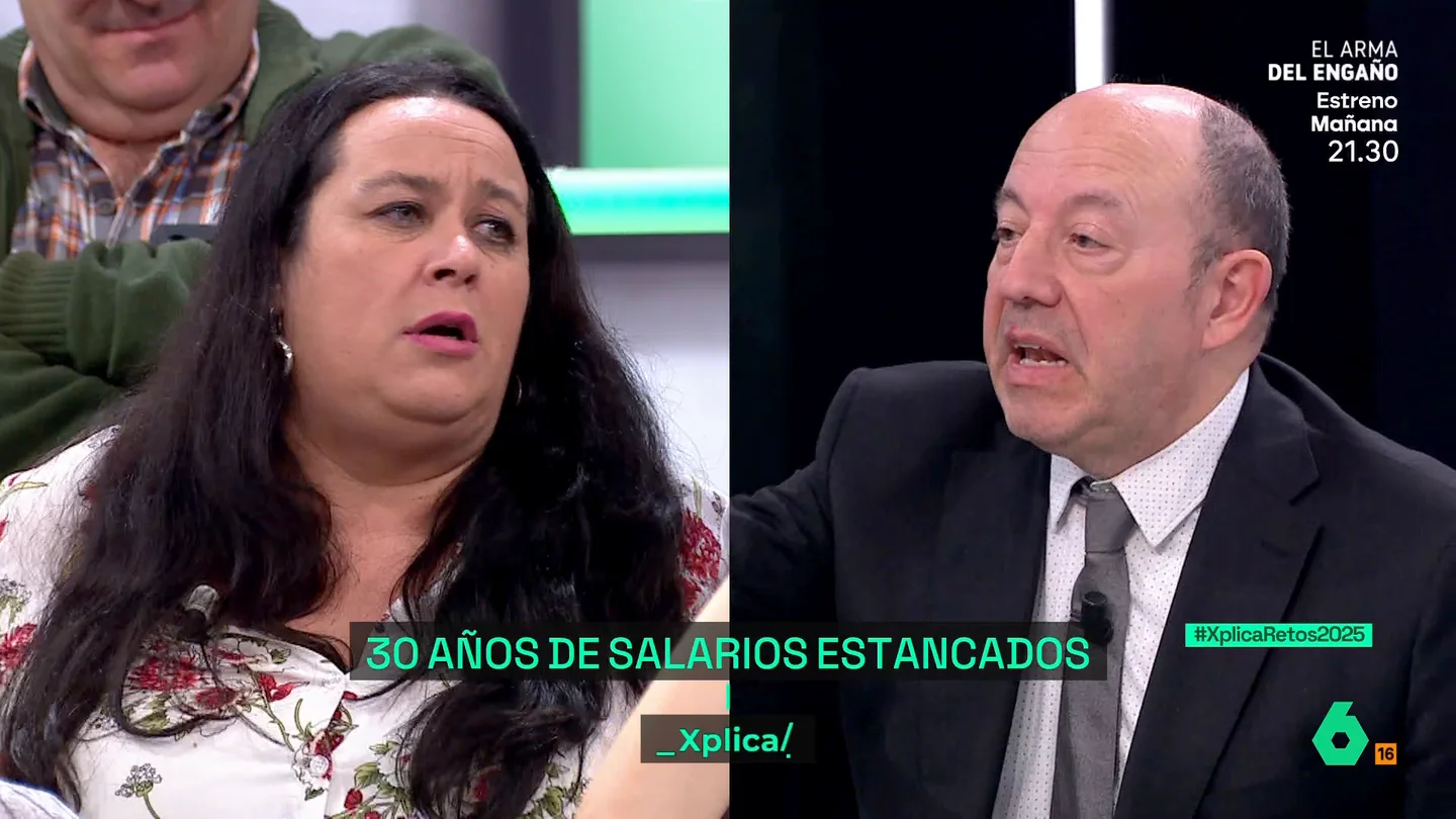 Xplica "¡Eso no es cierto!", la tajante respuesta de una trabajadora a Gonzalo Bernardos por su mensaje sobre el empleo Xplica "¡Eso no es cierto!", la tajante respuesta de una trabajadora a Gonzalo Bernardos por su mensaje sobre el empleo