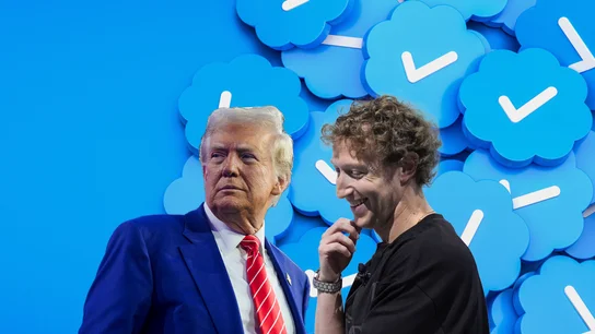 Mark Zuckerberg y Donald Trump Mark Zuckerberg y Donald Trump