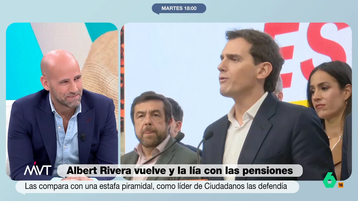 Gonzalo Miró habla sobre la novia que compartió con Albert Rivera: "Les presenté yo" "Como salpimentamos la política con el corazón no tiene nombre", ironiza Iñaki López en este vídeo donde, junto a Cristina Pardo, comentan con Gonzalo Miró la novia que tuvo y que después mantuvo una relación con Albert Rivera.