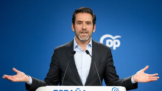 El vicesecretario de Cultura y portavoz del Partido Popular, Borja Sémper, este martes en Génova. El vicesecretario de Cultura y portavoz del Partido Popular, Borja Sémper, este martes en Génova.