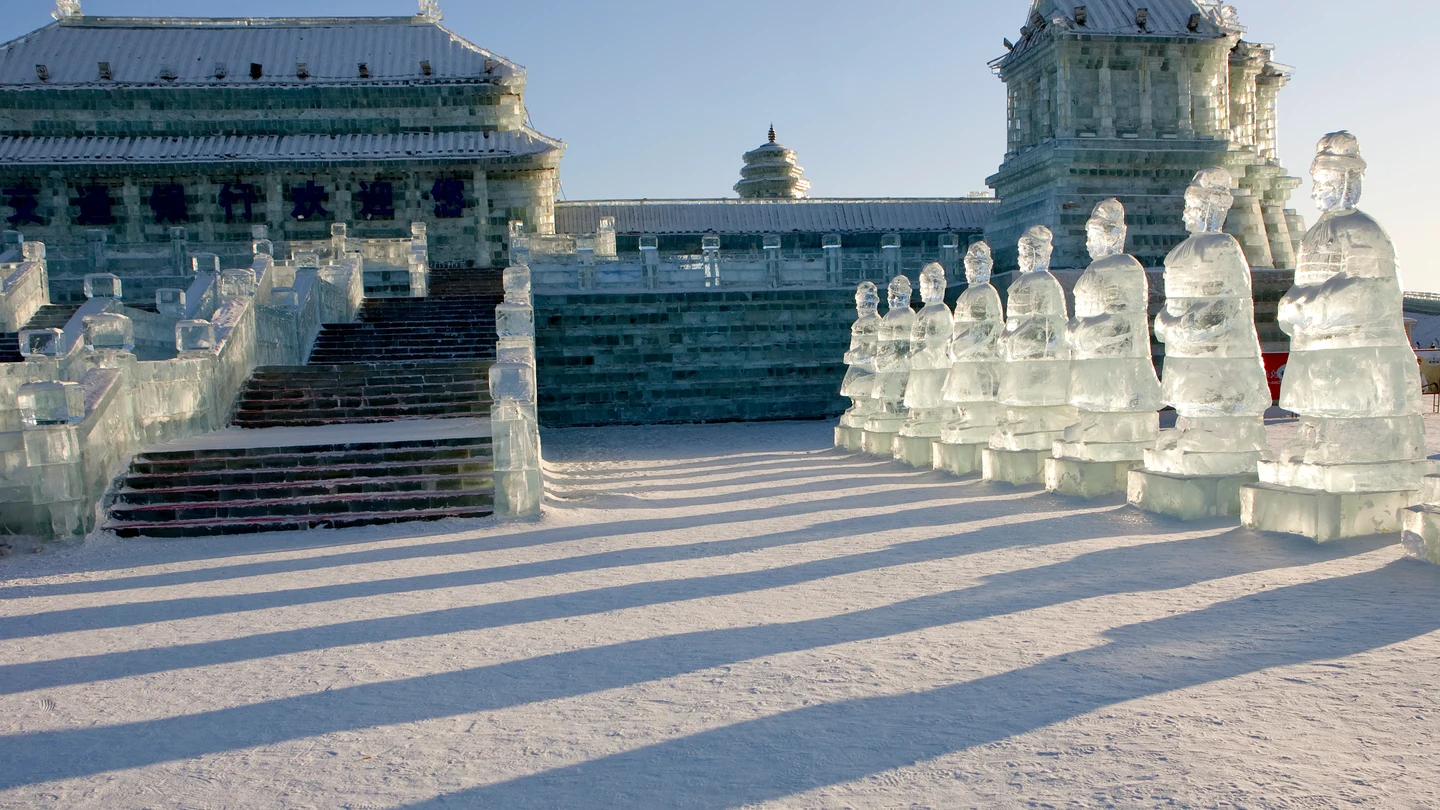 Festival de Esculturas de Hielo y Nieve de Harbin, en China Festival de Esculturas de Hielo y Nieve de Harbin, en China
