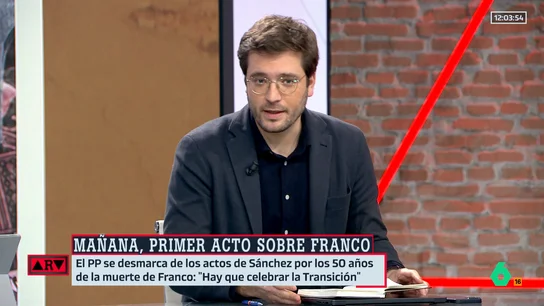 Alán Barroso, contra Feijóo por criticar los actos contra Franco: "El PP lleva meses, junto a Vox, derogando leyes de Memoria Histórica" Alán Barroso, contra Feijóo por criticar los actos contra Franco: "El PP lleva meses, junto a Vox, derogando leyes de Memoria Histórica"