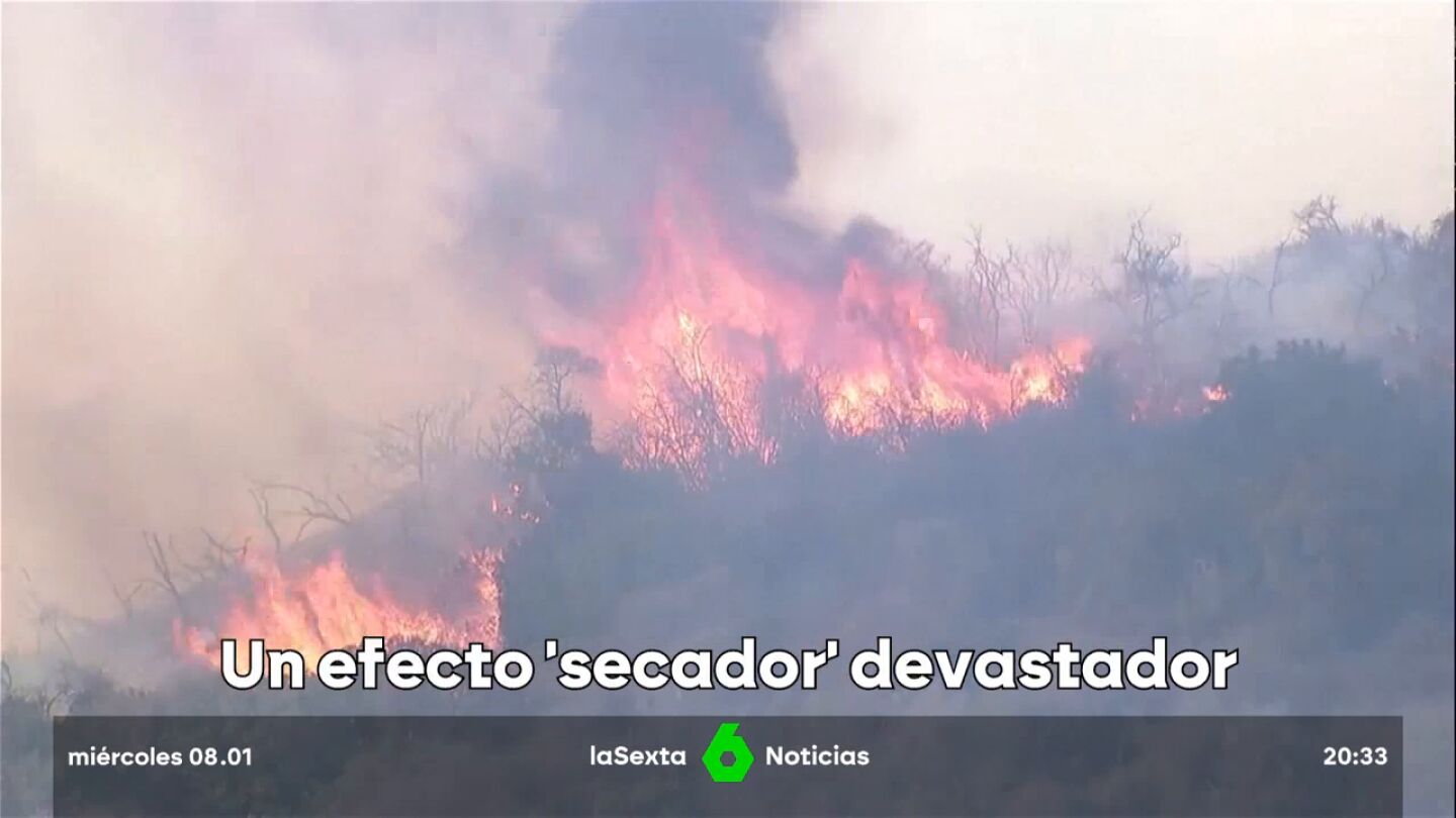 Las llamas destrozan la ciudad de Los Ángeles
