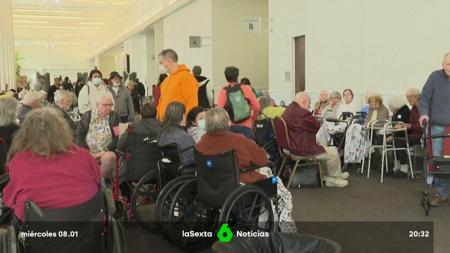 Decenas de evacuados por los incendios de Los Ángeles