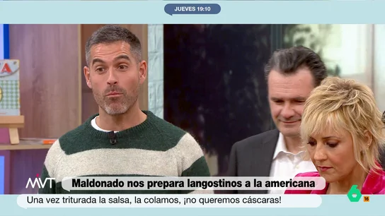 La advertencia de Pablo Ojeda sobre la leche de coco: "Tiene fama de muy buena, muy rica, pero es muy calórica" Carlos Maldonado revela en este vídeo uno de sus secretos para la imbatible salsa americana que prepara para los langostinos en Más Vale Tarde: la leche de coco. Un ingrediente muy rico, pero al que Pablo Ojeda le plantea algún pero.