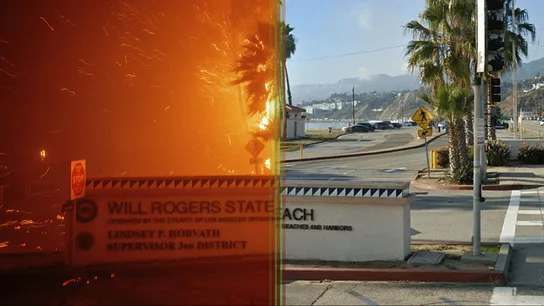 Antes y después de una playa convertida en el averno tras el paso de las llamas en Los Ángeles. Antes y después de una playa convertida en el averno tras el paso de las llamas en Los Ángeles.