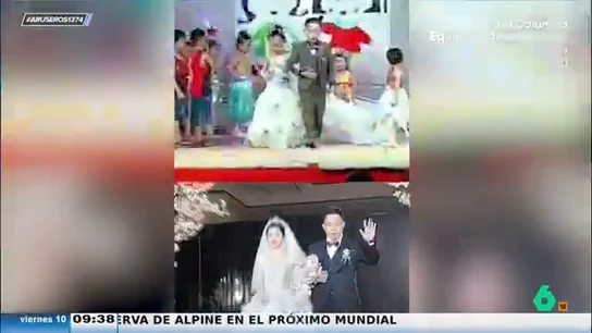 Fueron marido y mujer en una actuación de la guardería y ahora, 21 años después, se casan de verdad Fueron marido y mujer en una actuación de la guardería y ahora, 21 años después, se casan de verdad